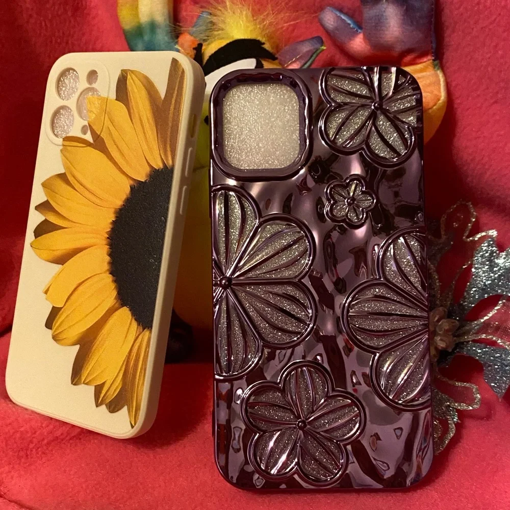 Phone Case Sunflower 11 Pro or Purple One 11!(#436)